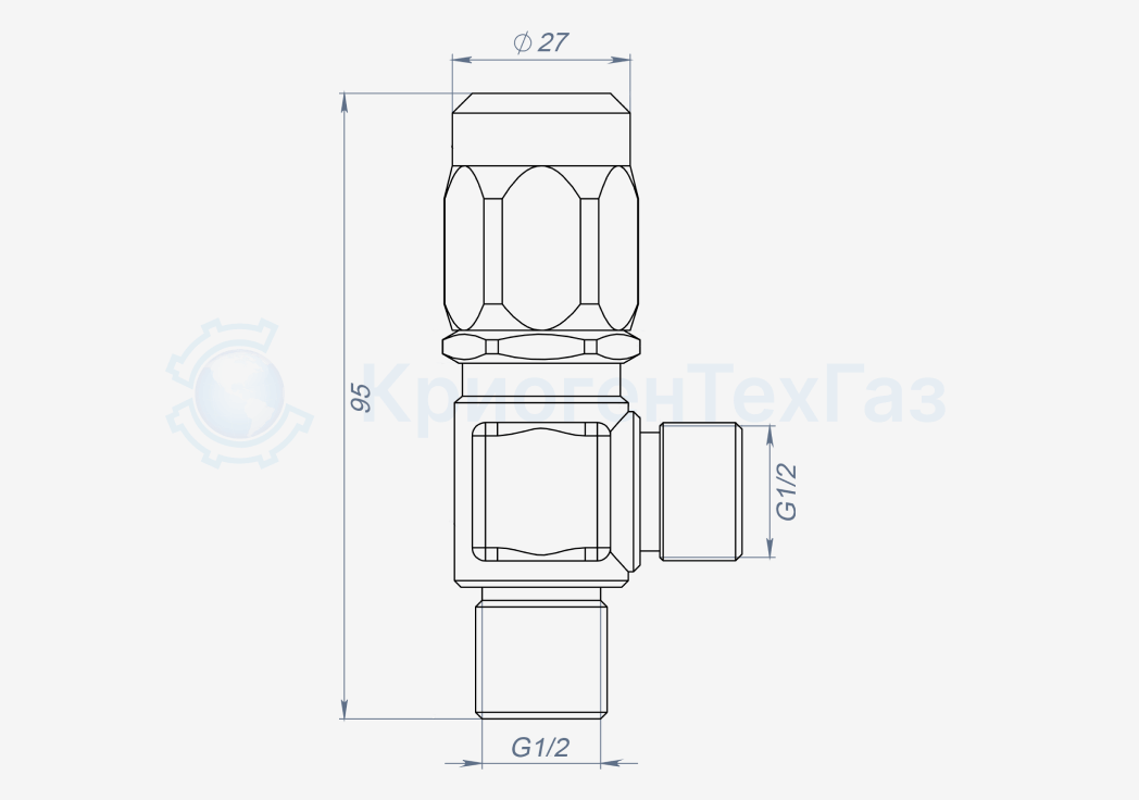 клапан предохранительный M20x1,5 (G1/2)